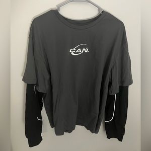 Dark Grey 2 in 1 Tee